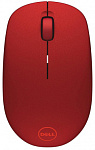 1217934 Мышь Dell WM126 красный оптическая (1000dpi) беспроводная USB (3but)