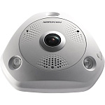 1000671729 12Мп fisheye IP-камера с ИК-подсветкой до 15м1/1.7 Progressive Scan CMOS; fisheye 2мм; по гор.:180/360; мех. ИК-фильтр; 0.01лк@F1.2; H.264/MJPEG;
