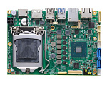 Одноплатный компьютер CAPA520PHGG-Q370-ZIO, 3.5” SBC, LGA1151, поддержка процессора Intel® Core™ i7/i5/i3, Pentium® и Celeron®, чипсет Q370, DDR4-2666