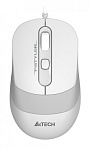 1147676 Мышь A4Tech Fstyler FM10 белый/серый оптическая (1600dpi) USB (4but)
