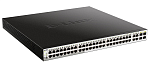 D-Link DGS-1210-52MP/F1A, PROJ L2 Smart Switch with 48 10/100/1000Base-T ports and 4 1000Base-T/SFP combo-ports (48 PoE ports 802.3af/802.3at (30 W),