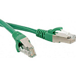 11021557 Hyperline PC-LPM-SFTP-RJ45-RJ45-C6-3M-LSZH-GN Патч-корд SF/UTP, экранированный, Cat.6, LSZH, 3 м, зеленый