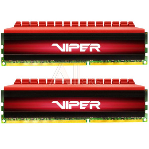 1249802 Модуль памяти PATRIOT Viper 4 Gaming DDR4 Общий объём памяти 32Гб Module capacity 16Гб Количество 2 3200 МГц Множитель частоты шины 16 1.35 В PV432G32