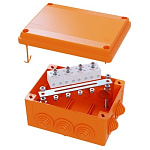 1618942 DKC FSB11404 Коробка пластиковая FS с кабельными вводами и клеммниками, IP55,100х100х50мм, 4р, 450V,6A, 4мм.кв