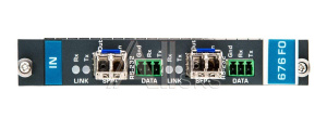 134602 Модуль Kramer Electronics [F676-IN2-F16/STANDALONE] с 2 оптическими входами для передачи сигнала HDMI и RS-232, совместим с модулями SFP+; поддержка 4