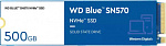Накопитель SSD WD S PCIe 3.0 x4 500GB WDS500G3B0C Blue SN570 M.2 2280