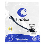 1853232 Cabeus PC-UTP-RJ45-Cat.5e-0.15m-BK-LSZH Патч-корд U/UTP, категория 5е, 2xRJ45/8p8c, неэкранированный, черный, LSZH, 0.15м