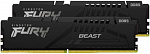 1628858 Память DDR5 2x16Gb 5200MHz Kingston KF552C40BBK2-32 Fury Beast RTL Gaming PC5-41600 CL40 DIMM 288-pin 1.25В kit single rank с радиатором Ret