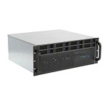 1888955 Procase ES408XS-SATA3-B-0 Корпус 4U Rack server case (8 SATA3/SAS 12Gb hotswap HDD), черный, без блока питания, глубина 400мм, MB 12"x13"