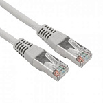 11046653 Rexant (02-0110-03) Патч-корд F/UTP, CAT 5e, RJ45-RJ45, 26AWG, LSZH, серый, 0,3м