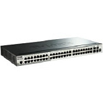 1318283 Коммутатор D-Link SMB D-Link DGS-1510-52X/A2A PROJ Настраиваемый L2+ стекируемый с 48 портами 10/100/1000Base-T и 4 портами 10GBase-X SFP+