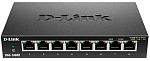 D-Link DGS-1008D/J3B, L2 Unmanaged Switch with 8 10/100/1000Base-T ports.8K Mac address, Auto-sensing, 802.3x Flow Control, Stand-alone, Auto MDI/MDI-