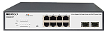 OS2410P/120W/A1A ORIGO Настраиваемый L2 PoE-коммутатор 8x1000Base-T PoE, 2x1000Base-X SFP, PoE-бюджет 120 Вт, комплект для установки в 19" стойку