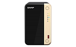 1000700708 Сетевое хранилище без дисков/ SMB QNAP TS-264-8G NAS 2 HDD trays, 4-core Intel Celeron N5105/N5095 2.0-2.9 GHz, 8 GB DDR4 RAM , 2x2.5 Gigabit