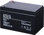 1000527459 Аккумуляторная батарея SS CyberPower RC 12-12 / 12 В 12 Ач Battery CyberPower Standart series RС 12-12, voltage 12V, capacity (discharge 20 h) 12Ah,