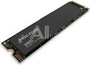 1000677142 Твердотельный накопитель Micron SSD 3400, 1024GB, M.2(22x80mm), NVMe, PCIe 4.0 x4, 3D TLC, R/W 6600/5000MB/s, IOPs 630 000/700 000, TBW 600, DWPD 0.5