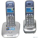 Panasonic KX-TG2512RUS (серебристый) {Доп трубка в комплекте,АОН, Caller ID,спикерфон на трубке,полифония}