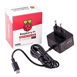 1786738 Raspberry 187-3417 Блок питания Official Power Supply Retail, Black, 5.1V, 3A, Cable 1.5 m, USB Type С output jack, для Raspberry Pi 4 B (14886)