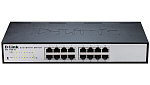 D-Link DES-1100-16/A2A, L2 Smart Switch with 16 10/100Base-TX ports.8K Mac address, 802.3x Flow Control, Port Trunking, Port Mirroring, IGMP Snooping,