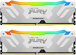 1000787432 Память оперативная/ Kingston 32GB 6400MT/s DDR5 CL32 DIMM (Kit of 2) FURY Renegade RGB White XMP
