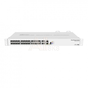 CRS326-24S+2Q+RM Маршрутизатор MIKROTIK Cloud Router Switch 326-24S+2Q+RM with 2 x 40G QSFP+ cages, 24 10G SFP+ cages, 1x LAN port for management, RouterOS L5 or SwitchOS (dual boot