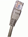 Патч-корд Патч-корд 2-х парный TWT UTP кат.5e, с заливными колпачками, 1.0 м, серый