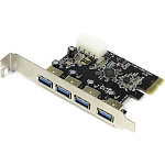 1488327 Контроллер Espada PCI-E, USB3.0 4внеш.порта, модель PCIe4USB3.0, oem (41977)