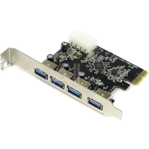 1488327 Контроллер Espada PCI-E, USB3.0 4внеш.порта, модель PCIe4USB3.0, oem (41977)