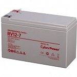 1740526 CyberPower Аккумуляторная батарея RV 12-7 12V/7,5 Ah {клемма F2, ДхШхВ 151х65х94мм, высота с клеммами 100, вес 2,6кг, срок службы 8 лет}