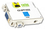 727380 Картридж струйный Cactus CS-EPT1032 голубой (14мл) для Epson Stylus Office T1100/TX510/TX510fn/TX550/TX550w