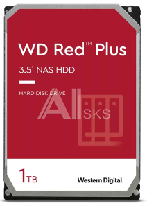 Жесткий диск WD Western Digital HDD SATA-III 14Tb NAS Red Plus WD140EFGX, 7200RPM, 512MB buffer, 1 year