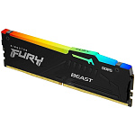 Память DDR5 32GB 6000MHz Kingston KF560C30BBEA-32 Fury Beast RGB RTL Gaming PC5-48000 CL30 DIMM 288-pin 1.4В kit single rank с радиатором Ret