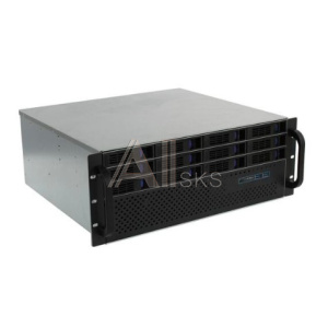 1888956 Procase ES412XS-SATA3-B-0 Корпус 4U Rack server case (12 SATA3/SAS 12Gb hotswap HDD), черный, без блока питания, глубина 400мм, MB 12"x13"