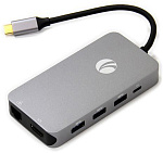 1000541859 Кабель-адаптер/ Кабель-адаптер USB3.1 Type-CM-->HDMI+RJ45+4*USB3.0+SD+TF+PD charging, Aluminum Shell, VCOM <CU431M>