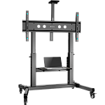 TS1991-B ONKRON мобильная стойка для ТВ 50"-100", макс 120кг, наклонная, чёрная TS1991
