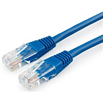 1646823 Cablexpert Патч-корд медный UTP PP10-0.5M/B кат.5, 0.5м, литой, многожильный (синий)
