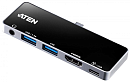 UH3238-AT ATEN USB-C Travel Dock with Power Pass-Through