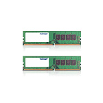 1208616 Модуль памяти PATRIOT Signature Line DDR4 Общий объём памяти 8Гб Module capacity 4Гб Количество 2 2400 МГц Множитель частоты шины 16 1.2 В PSD48G2400K