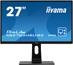 27" Iiyama ProLite XB2783HSU-B3 1920x1080@75Гц VA LED 16:9 4msVGA HDMI DP 2*USB3.0 80M:1 3000:1 178/178 300cd HAS Pivot Tilt Swivel Speakers Black