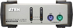 1000188580 2-x порт. переключатель, электрон., KVM, 1 user PS2/USB+VGA => 2 cpu PS2/USB+VGA, со шнурами PS2/USB 2х1.2м., 2048x1536, настол., без OSD,