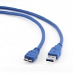 1301109 Gembird/Cablexpert CCP-mUSB3-AMBM-1 Кабель USB 3.0 Pro , AM/microBM 9P, 30см, экран, синий, пакет