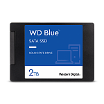 1000716631 Твердотельный накопитель/ WD SSD Blue, 2.0TB, 2.5" 7mm, SATA3, R/W 560/530MB/s, IOPs 95 000/84 000, TBW 500, DWPD 0.1 (12 мес.)