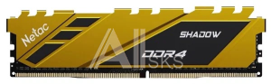 NTSDD4P32SP-16Y Netac Shadow 16GB DDR4-3200 (PC4-25600) C16 16-20-20-40 1.35V XMP Memory module (DIMM) Yellow