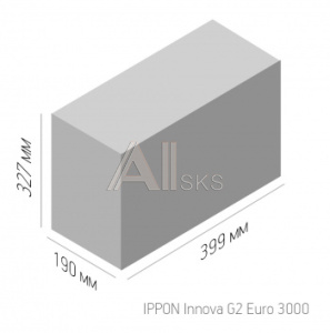 1080981 Источник бесперебойного питания Ippon Innova G2 Euro 3000 2700Вт 3000ВА черный