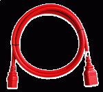 Комплект кабелей (6шт.) SLC14C15-2.0MK1-6PK, SecureLock locking cable, 2.0M, red, 16AWG, 1 x IEC C-14, 1 x IEC C-15