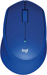 1987920 Мышь Logitech M331 Silent Plus синий оптическая (1000dpi) silent беспроводная USB (3but)