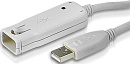 1000237579 Шнур, USB, A>A, Male-Female, 4 провода, опрессованный, 12 метр., серый, (активныйнаращиваемый до 5штUSB 2.0)/ USB 2.0 1-Port Extension Cable 12m