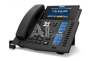 SIP-Телефон Fanvil X6U, 20 SIP-акк., 4,3", 480x272 Цвет. экран, POE, БП в комп., 2x1 Gbps, BT 4.2