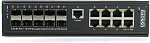 1000641230 Коммутатор Osnovo Коммутатор/ Промышленный гигабитный L2+ Ultra PoE с функцией мониторинга температуры/ влажности/ напряжения на 18 портов, 8 *10/100