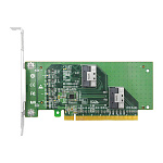 1000750503 Адаптер для SSD/ PCIe x16 to Two SlimSAS SFF-8654 8i Adapter